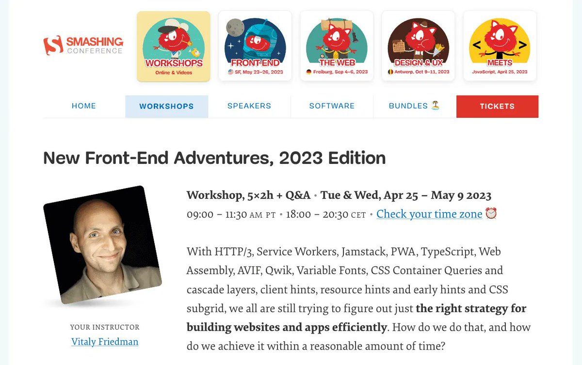 SmashingConf tweet media