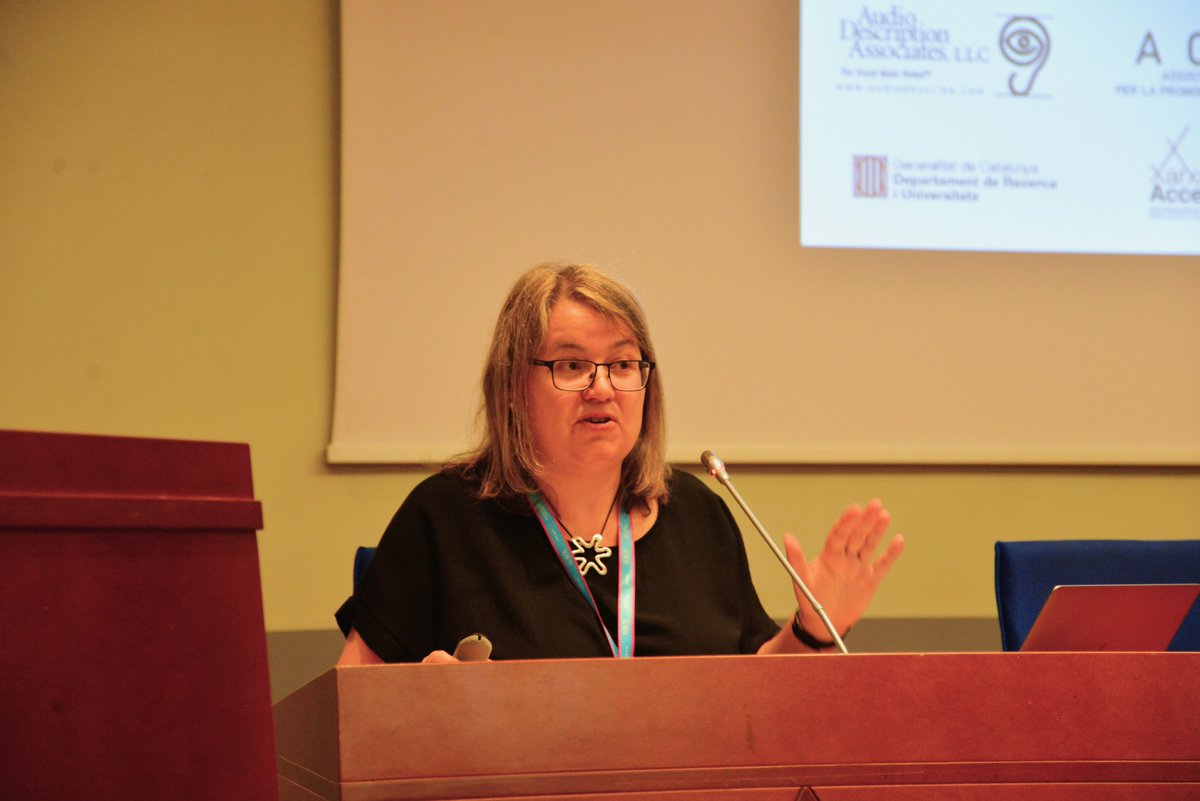 TransmediaCat's tweet photo. 👋 @anna_matamala welcomes everyone at #ARSAD2023
👇 #ARSAD is all about research, of course, but... https://t.co/7oGldxdXOl