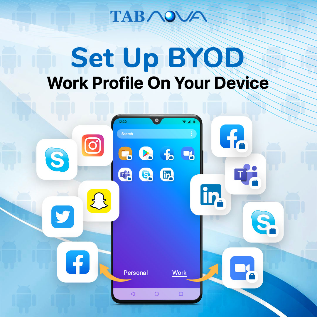 TabnovaLondon's tweet photo. Employees can safely access work-related data through their work profiles without compromising the privacy of their personal data with BYOD. Additionally, it enables businesses to cut costs associated with providing and maintaining devices.

Try now: https://t.co/KZs0tEK8Dk https://t.co/ga36EGFyJ6