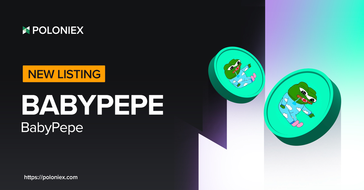Poloniex's tweet image. 🆕 Listing: @BabyPepeETH

#BABYPEPE wallets open and full trading will be enabled on April 20, 2023 at 08:00 UTC

📲 Deposit: poloniex.com/wallet/deposit…
💰 BABYPEPE/USDT: poloniex.com/spot/BABYPEPE_…

Details 👉support.poloniex.com/hc/en-us/artic…

#poloniexListing