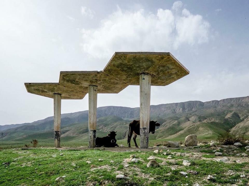 Bus Stop no 37,
Network of bus stations, Tajikistan.
Built in the late 70s. 
(c) BACU
