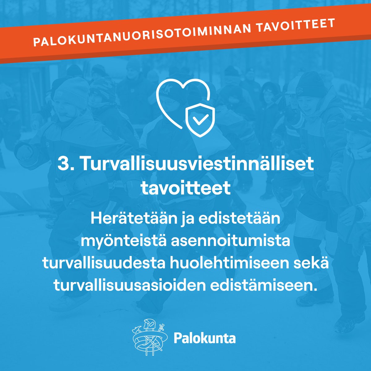 Palokunnissa tehdään merkittävää nuorisotyötä, jonka tavoite ei ole vain pelastajaksi kasvattaminen.

Kaikki nuoret ovat tervetulleita mukaan palokuntien nuorisotoimintaan! 🧡🔥

palokuntaan.fi/palokuntanuoret

#nuoret #nuorisotyö #palokunta
