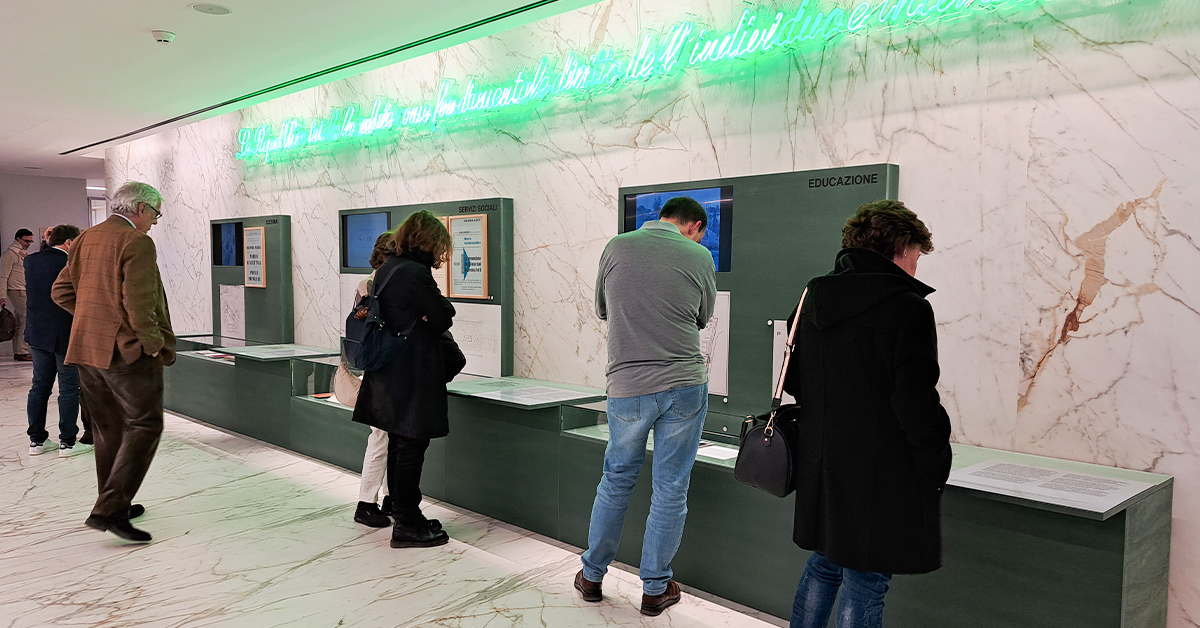 Si è conclusa la mostra "Pensare la comunità. Il welfare di Adriano Olivetti" che ha fatto da cornice all'evento "La cultura della cura".

Grazie a tutti coloro che hanno preso parte all'evento e un sentito grazie al team di lavoro di <a href="/fondazionemeyer/">Fondazione Meyer</a> e del Meyer Health Campus.