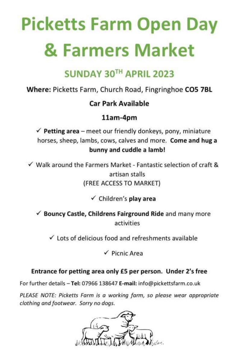 TheMobPizzaBar1's tweet photo. Sunday 30th April - See you there! 
#farmlife #dayout #kids #streetfood #Fingringhoe #essex https://t.co/1JZXnH3Uh6