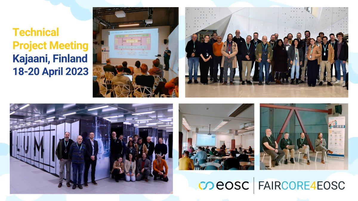 This week was a great chance for us to meet in person, discuss project progress and align towards the beta release of the 9 EOSC-Core components later this year. Thanks to @CSCfi for hosting this in #Kajaani, including a visit to @LUMIhpc! The components: bit.ly/3oq1qso