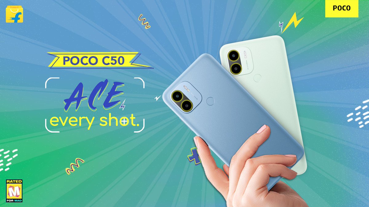 IndiaPOCO's tweet photo. With 8MP Dual AI Camera, create an album of memories that make everyday better. #POCOC50.
#SlayAllDay
Buy now: https://t.co/aatGvVNWSY https://t.co/68Fp1oBwwE