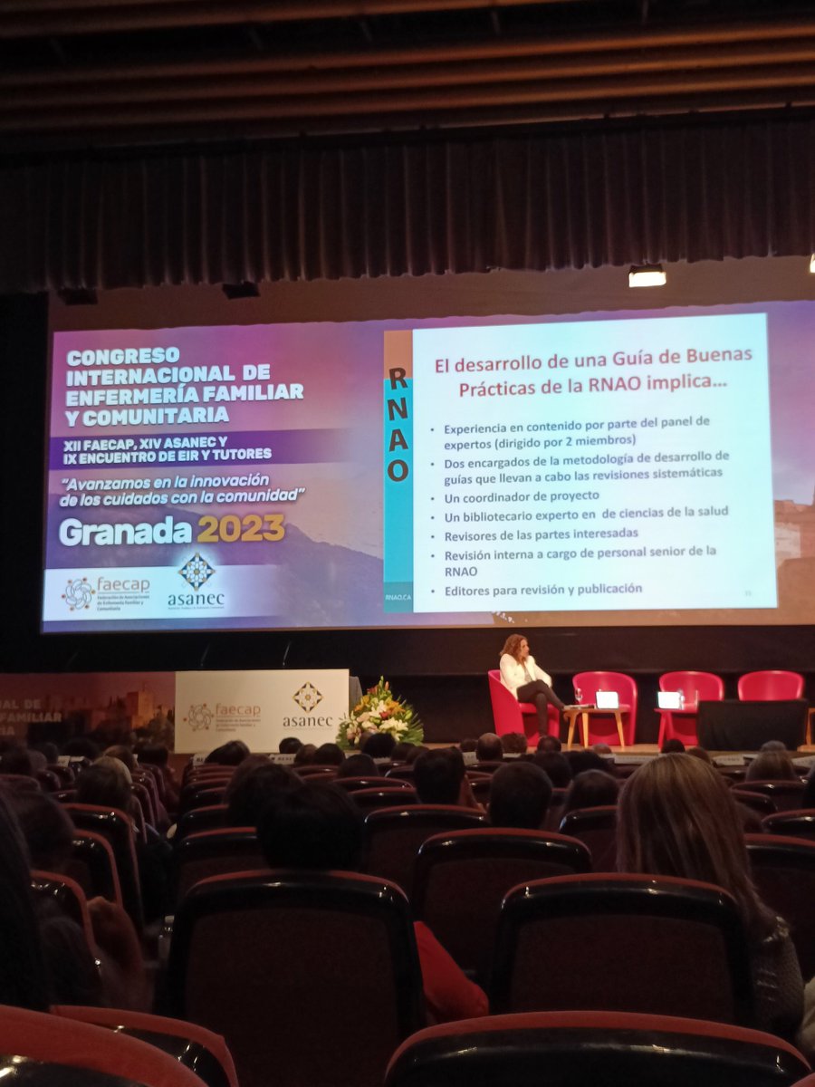 Judd___'s tweet photo. ¿Qué se necesita para el desarrollo de una guía de #BuenasPrácticas @RNAO #BPSO?
@DorisGrinspun nos lo explica en #FAECAP23 #ASANEC23 https://t.co/8IqRinXxUS
