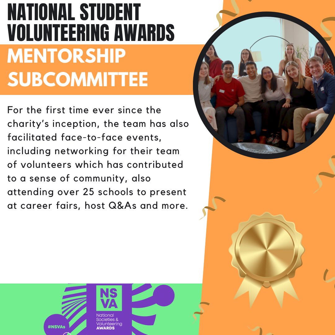 In2MedSchool's tweet photo. We are delighted to announce that the Mentorship Subcommittee for this year has been nominated for The Community Award as part of the National Student Volunteering Awards π§‘π
#in2medschool #i2ms #aspiringmedic #futuremedic #wideningaccess #wideningparticipation #medtwitter https://t.co/ycBXyvnv0I