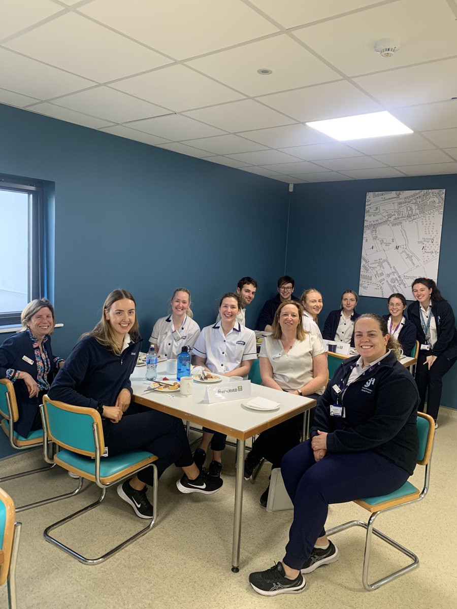 Lovely to see some friendly faces at our physio new starter breakfast this morning! Thank you to management for facilitating it! <a href="/niamhphysio/">Niamh Murphy</a> <a href="/tarabreen5/">Tara Breen</a> <a href="/BLoliveir/">Lara Oliveira</a> <a href="/stjamesdublin/">St James's Hospital</a>