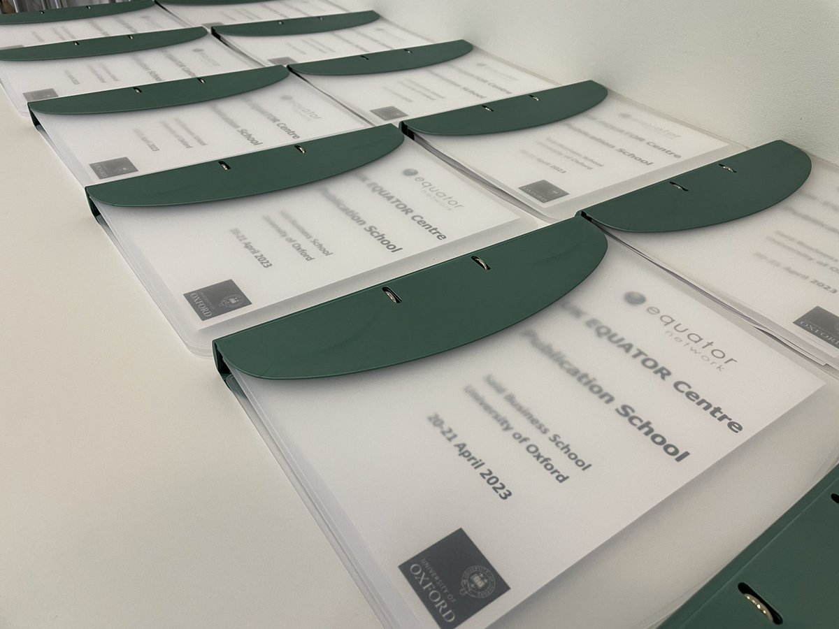 patlogullo's tweet photo. Excited to start another UK EQUATOR Centre Publication School!
We’re receiving our brilliant students, people very interested in transparency in health research reporting!
Thanks Saïd Business School for the nice venue for our first in-person #EqPubSchool after the pandemic! https://t.co/Hb5tmKNWJx