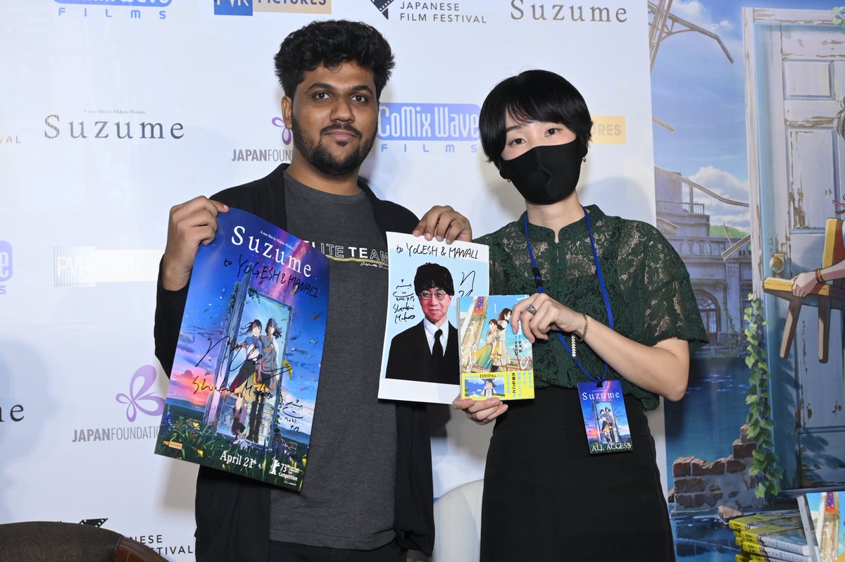 _PVRCinemas's tweet photo. Our executive director, Sanjeev Bijli, was also present there and had a chance to meet the talented director himself. Fans were totally buzzing as some of them showed up dressed as their favorite anime characters. https://t.co/R3R7Nzqokc