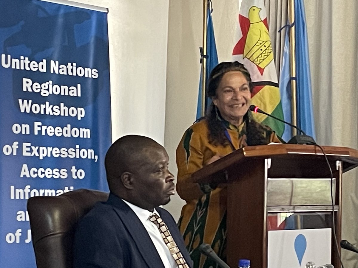 AMukwashi's tweet photo. .⁦@LidiaArthurBri1⁩ RD of ⁦@UNESCO⁩ at the UN Regional workshop on Freedom of Expression, Access to Information, and safety of journalists. “Resident Coordinators have a critical role” says ⁦@LidiaArthurBri1⁩ #UNRCs #Media #HumanRights #DCO #SDGs ⁦ https://t.co/dXaOEKZioi