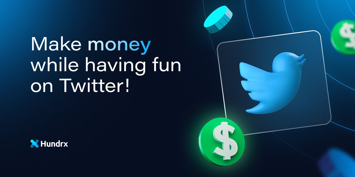 hundrx's tweet photo. Want to make money while having fun on Twitter? #Hundrx makes it possible! Convert your Twitter profile into a Web3 token and start earning today. 🤑

https://t.co/XOQntrNVO8

#TweetToMine #DRX #Web3 #Defi #Crypto https://t.co/3z2KKwLPGk