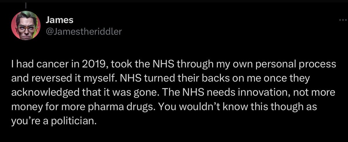 Jamestheriddler's tweet image. I find your games very tiring, more innovation away from pharma drugs, looking at how to offer tools to the human body so that it can heal itself, it’s not rocket science!