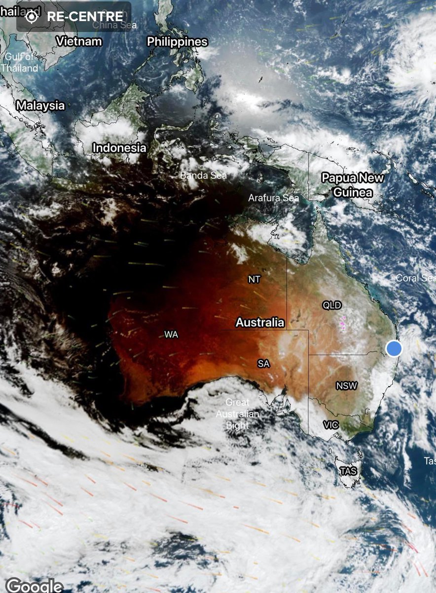 jmil400's tweet photo. From #Weatherzone…Satellite photograph of today’s eclipse. https://t.co/gqJfa7NoLn