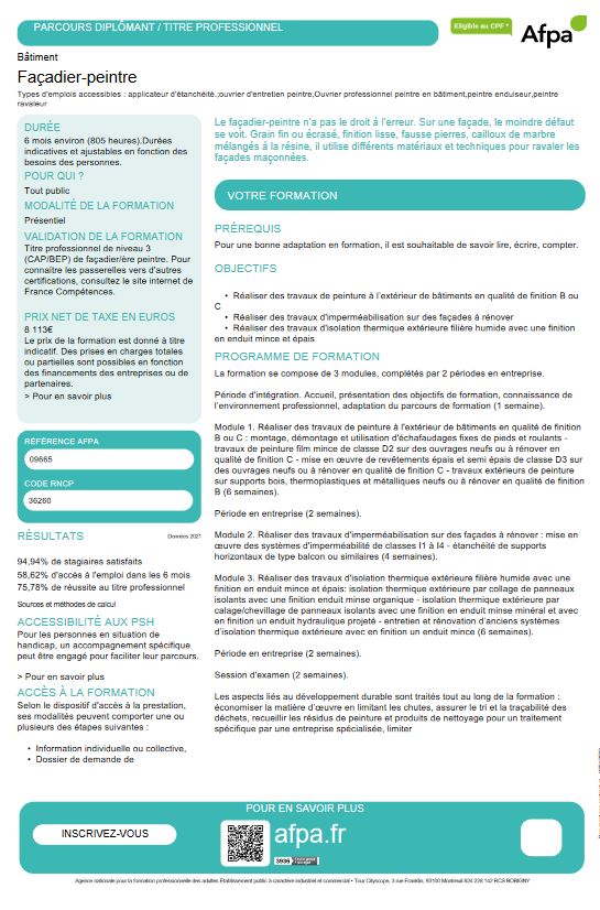 MLNM_th's tweet photo. Formation diplômante de Façadier-peintre à l'AFPA... https://t.co/wqYEsM6mOT