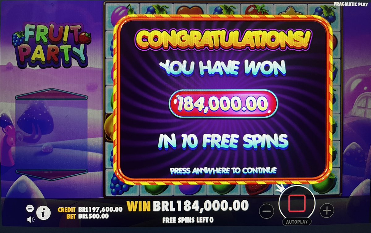 kasinobets's tweet photo. Huge Win On the FRUITS! 🍉🍎🍌🍊

#hugewin #ASTRO #kasinobets #casino #sportsbet #slots #fruitparty https://t.co/HpcD8xRJze
