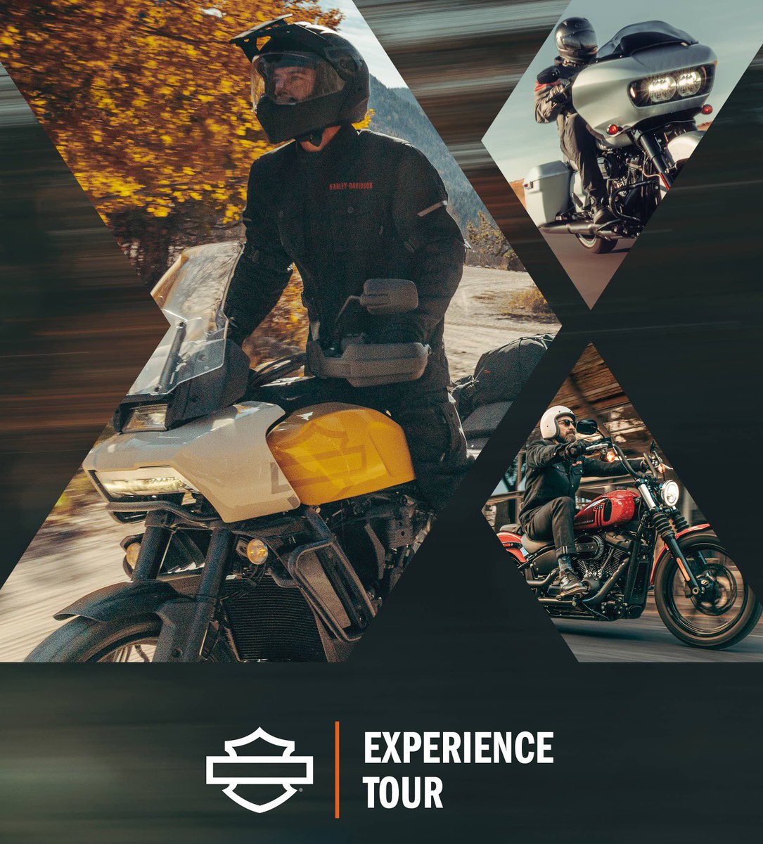 MakinostraHD's tweet photo. La prueba de motos H-D por excelencia, el Experience Tour’23, llega por fin a Madrid. 

El camión itinerante de la marca estará los días 21, 22 y 23 de abril en el Puerto de la Cruz Verde.

Inscríbete ya, diciéndonos qué modelo te gustaría probar, fecha y franja horaria. https://t.co/pRmk9I0S1Y