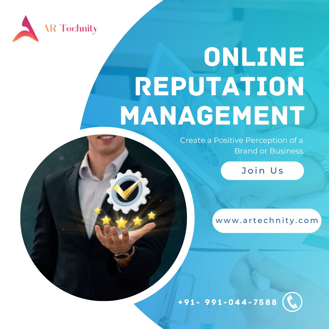 Artechnity's tweet image. Create a Positive Perception of a Brand or Business.
For More, Visit: artechnity.com
#ormservices #onlinereputationmanagement #DigitalMarketing #artechnity #Brand #WebsiteDesign