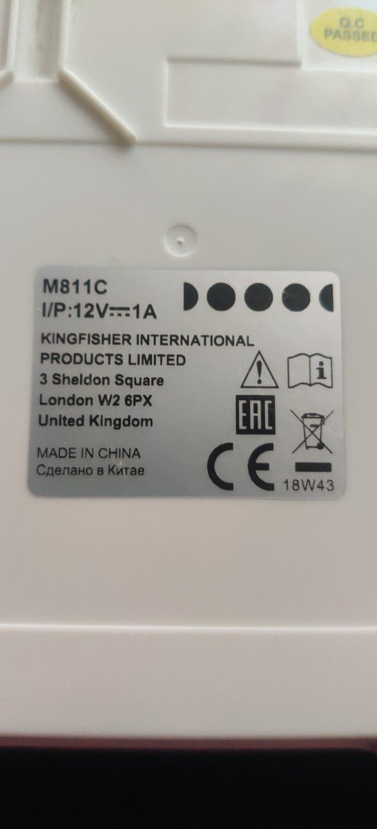 NexusMarit's tweet photo. @kingfisherplc I own an intercom manufacturered by you and I can connect it to Amazon's ring intercom. Can you share the manual with me. Model M811C https://t.co/IKyKhFzZUh