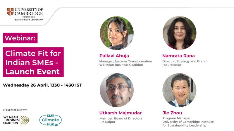 Centre4RespBiz's tweet photo. Calling all #SMEs @cisl_cambridge & @BSRnews have partnered with @WMBtweets & @SMEClimateHub to launch free #netzero training.
#ClimateFit for Indian SMEs will help your business take action on climate change, in 7 achievable steps. Click to sign up: https://t.co/WTjIZ1pUBf https://t.co/2gxF7G3CZW