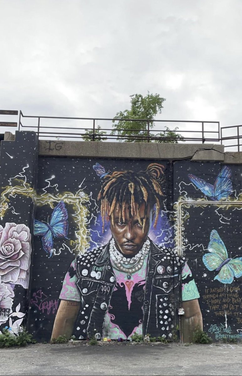 WRLD News on Twitter "The Juice WRLD Mural in Chicago was taken"