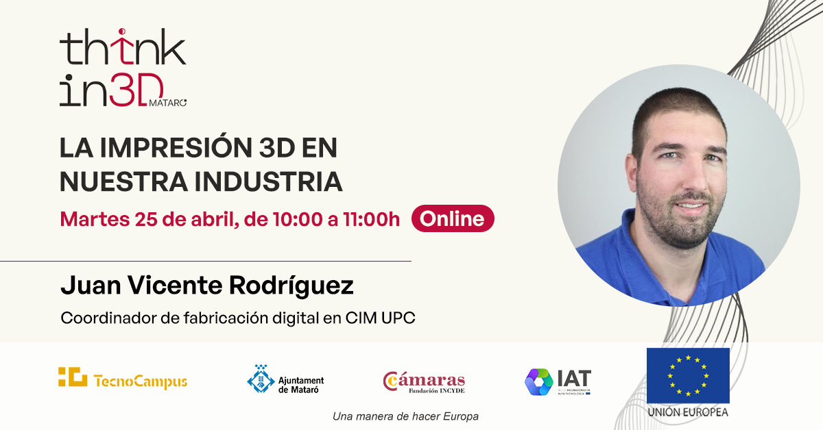 AreaEmpresa's tweet photo. 📢 Cicle de Webinars de @thinkin_3d, #Acceleradora de #FabricacióAditiva del @TecnoCampus🙌

✅ Descobreix la #Impressió3D en la nostra indústria. Una revolució en marxa.

📅25 d'abril
⏰10 a 11 h
💻Online

Inscriu-t'hi⬇️
https://t.co/zNaoVL6FXt https://t.co/GcEWn4ElVO