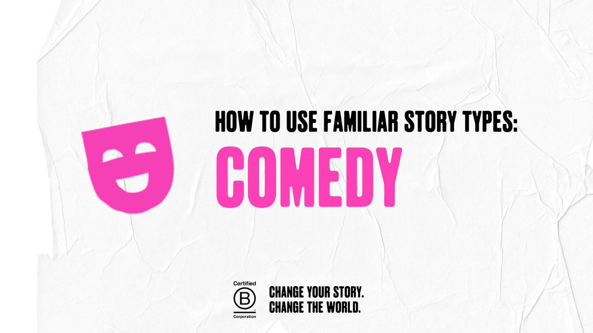 Did you know comedy can be used to remove an audience’s guilt or shame as a barrier to action?

Story types can help #sustainable #startups, #scaleups and #SocialEnterprises get the right reaction from their target audiences.