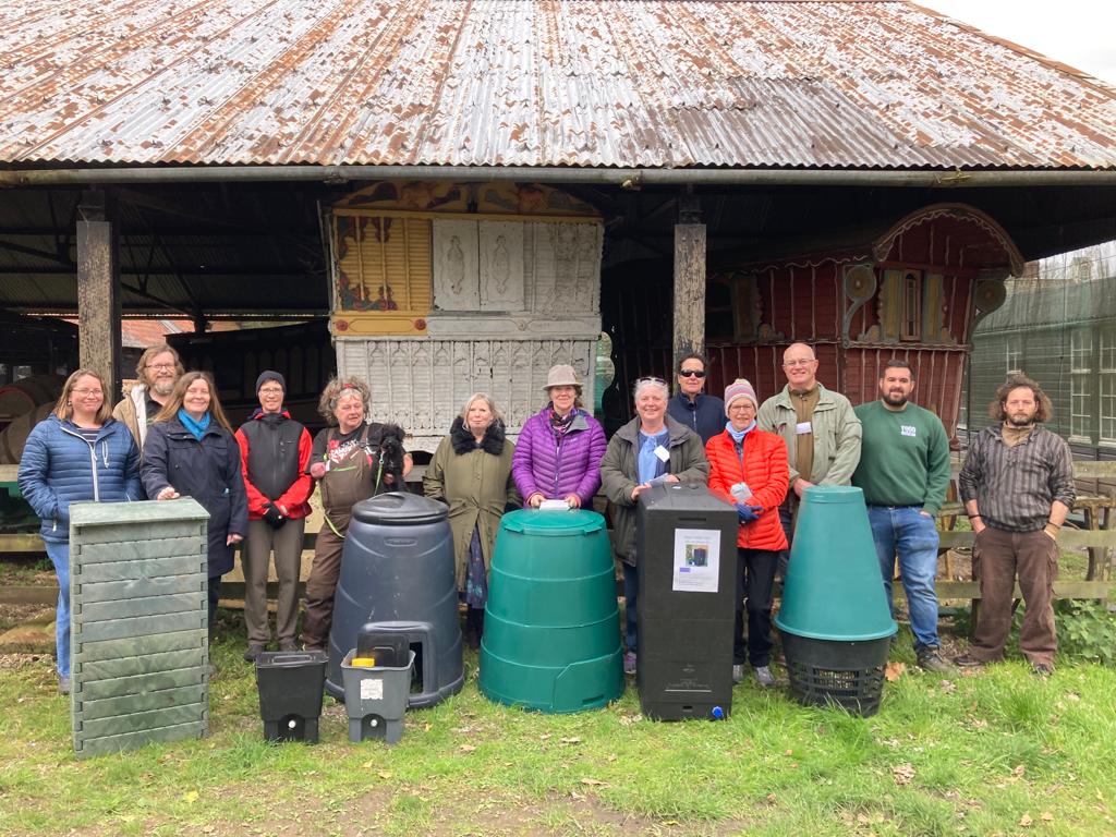 GOComposters's tweet photo. Great to train up #MasterComposters in #Suffolk this week in partnership with @suffolkcc. Training was hosted @FoodMuseumUK, in Stowmarket, where we'll soon be launching a #compost demonstration area highlighting various #composting methods. Watch this space! @gardenorganicuk https://t.co/HzYd4U1Etg
