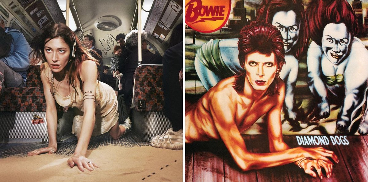 rafaelangelus's tweet photo. Parecidos razonables:
- David Bowie: Diamond Dogs
- Caroline Polachek: Desire, I want to turn into you. https://t.co/AUASCDAQow