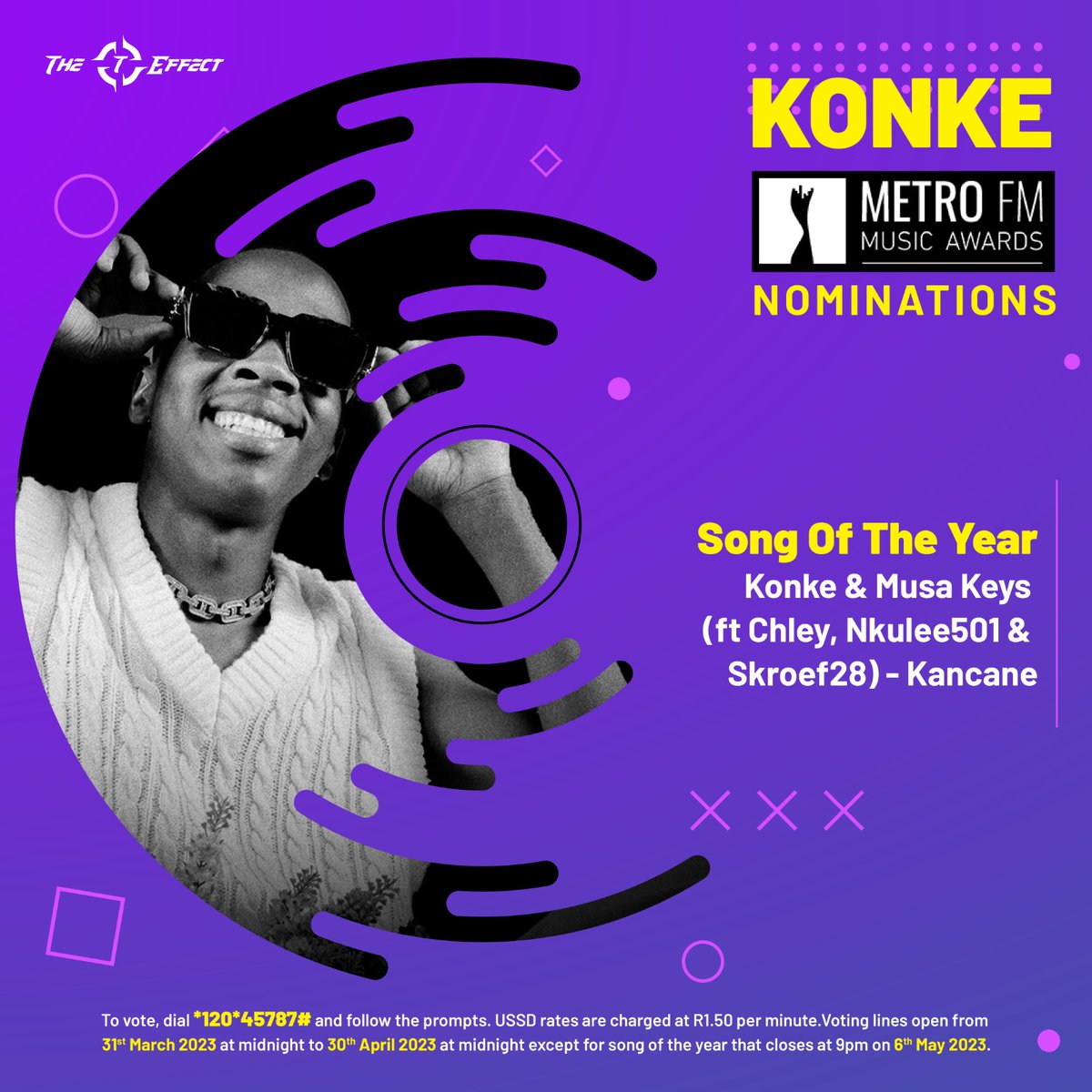 Please Vote For <a href="/konke_official/">Konke_official.</a> For The <a href="/METROFMSA/">METROFM SABC</a> Music Awards 2023. #MMA23 #BlackIsBack