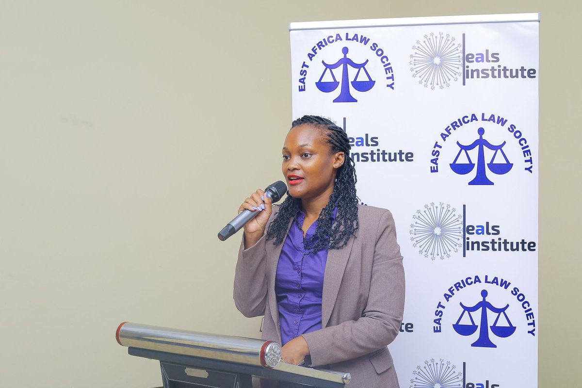 ealawsociety's tweet photo. The Treasurer of the East Africa Law Society, Ms Naomi Byabazaire, giving her opening remarks at the multi-sectoral stakeholders meeting in Kampala, Uganda. https://t.co/BzzmqLAeHD