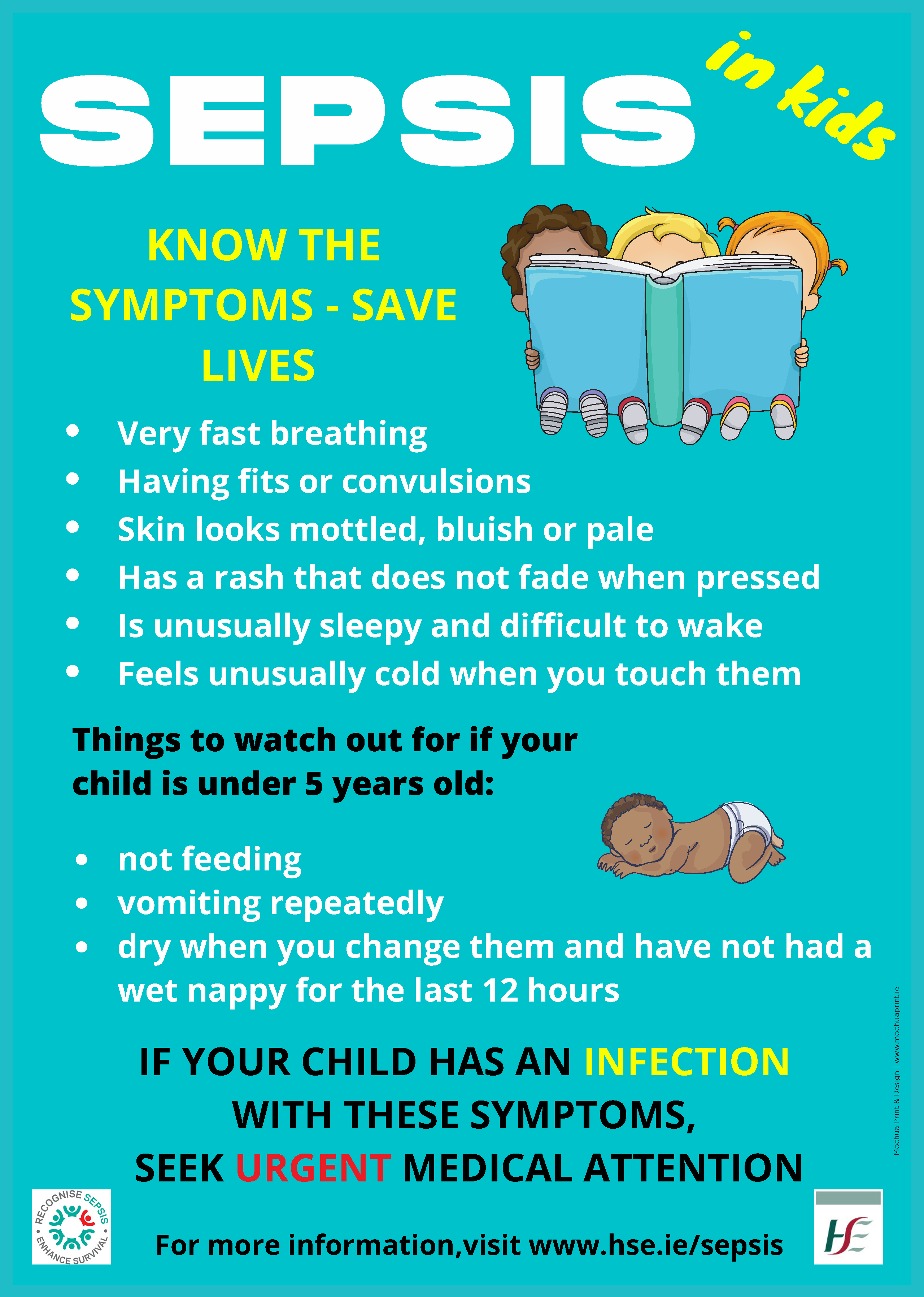 National Office of Clinical Audit on X: In light of recent media coverage,  NOCA would like to promote sepsis awareness. Below is a poster from the HSE  that will help you identify