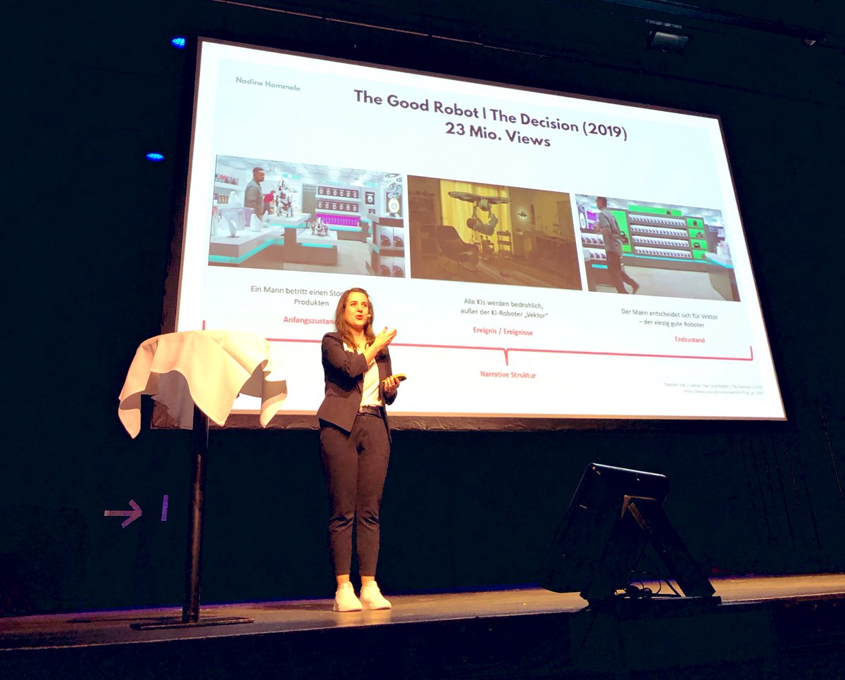 Nadine Hammele zeigt anschaulich, welche narrative Struktur Filmen zugrunde liegt. #shift2023