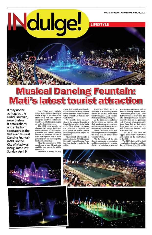 maticitylgu's tweet photo. Edge Davao feature on the Musical Dancing Fountain

#MakeItMati
#MaganahayNgadi https://t.co/mEnOSBAitl