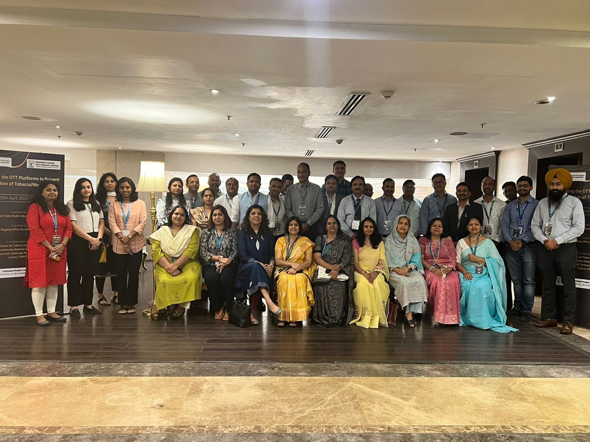Hriday_Org's tweet photo. At "Regulating the OTT Platforms to Prevent the Promotion of Tobacco/ Nicotine Use" dialogue, @DrMonikaArora deliberated on the streaming platforms violating Section 5 of COTPA. With increasing viewership, a strong regulation is essential to reduce depiction of tobacco on OTT. https://t.co/lIPZdhXAUb