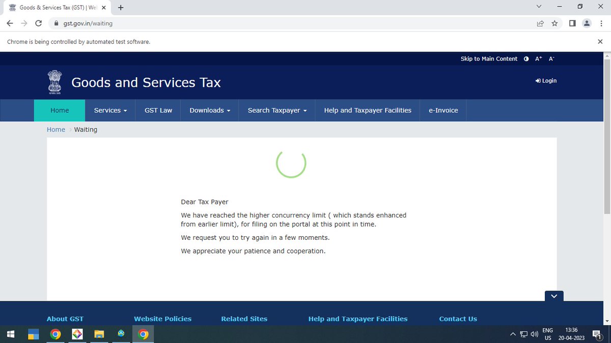 ktkexcise's tweet photo. @Infosys_GSTN @askGST_GoI @gstindia @GST_Council @nsitharaman Finally once again we reached higher limit. Any update or extension expected https://t.co/ALca7ZyfDn