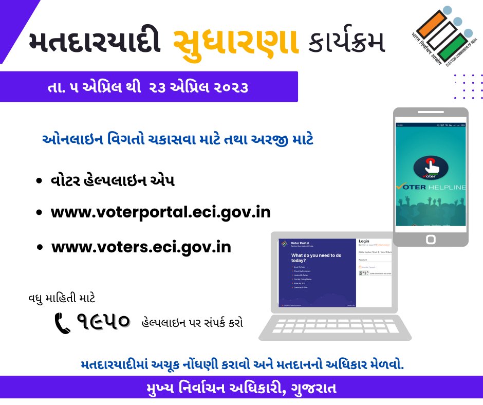 Chief Electoral Officer, Gujarat tweet media