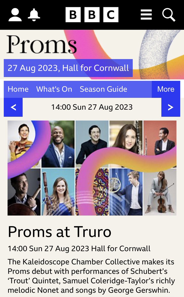 It’s a happy day in Kaleidoville because we get to share that we’ll be making our <a href="/bbcproms/">BBC Proms</a> debut this year! 
🥳🥰🎉🎶

For those who would rather not make the trek to Truro 😜, please join us on <a href="/BBCRadio3/">BBC Radio 3</a> on August 27 for a “signature” Kaleido programme:
bbc.co.uk/events/e6gxp6