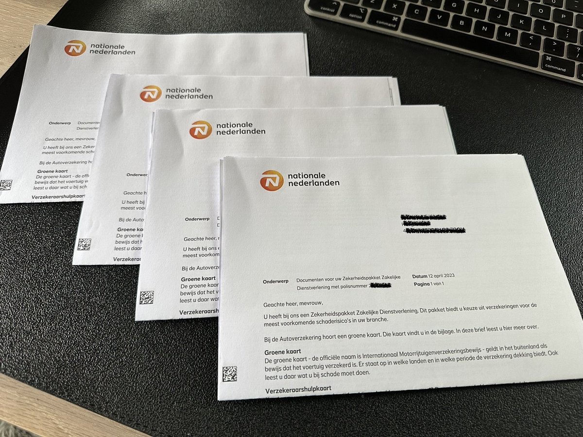 kaysijgers's tweet photo. Waar gaat het mis @nn_nederland ? Via de email en nu ook via de post krijg in alles in meervoud (4 keer vaak). Niet prettig, weinig duurzaam en zorgelijk voor zo’n grote dienstverlener… https://t.co/mIITP2Ky0V