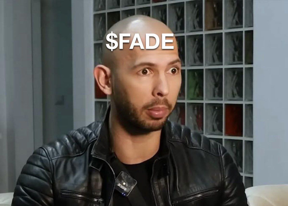 I can never $FADE away ! 
#AndrewTate #Fade #PEPE