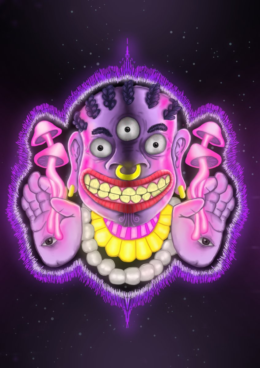All new artwork is now up on <a href="/Ravenistcom/">Ravenist 🅁🅅🄽</a> Marketplace
a spiritual mushroom god with three eyes. His presence is powerful and mystical,

Shroomonk👁️🍄
Click the link to enter the dimension 👇👇
ravenist.com/psy-head/21210

#NFTs #nftcolllectors #Ravencoin #nftart #NFTartists