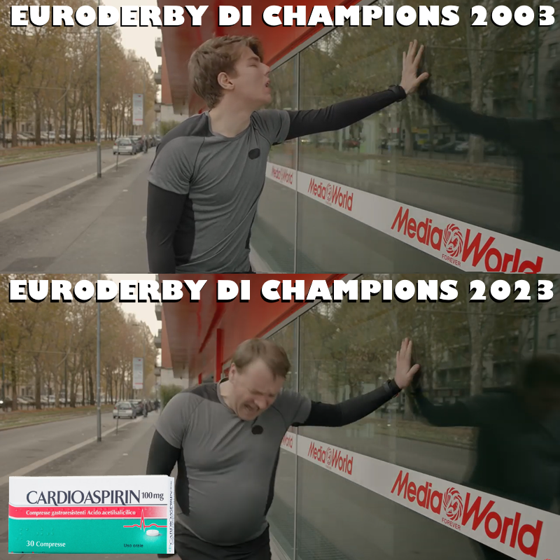 fleppa's tweet image. ah ok, ci sarà l'#euroderby di #ChampionsLeague tra #Milan e #Inter