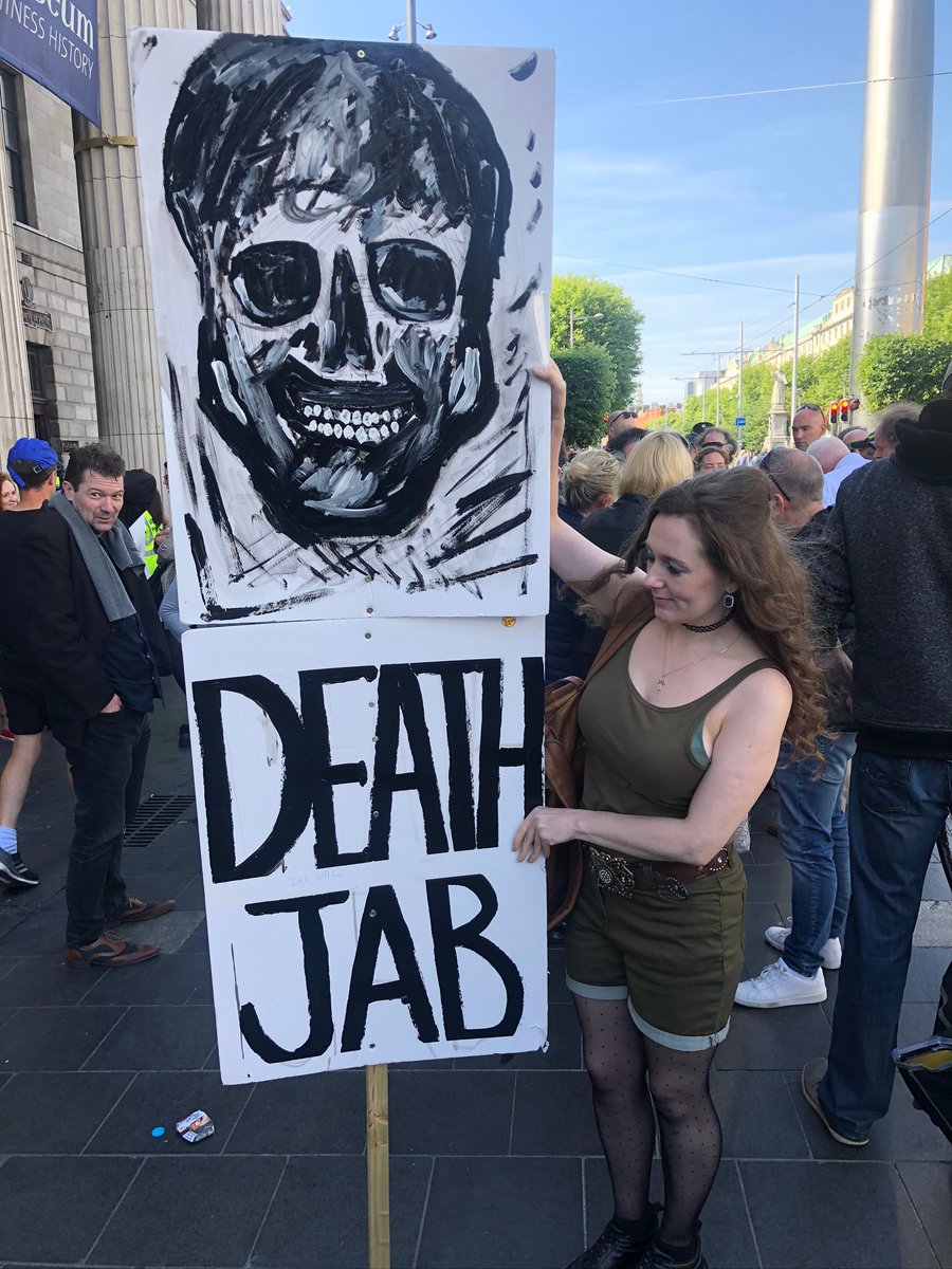 sarahlmull82's tweet photo. I &amp; Many Others Took The Time Out 2 Peacefully #Protest In #Dublin B4 

The 💉 Were Given 2 The Public 😔 

Our Goal Was 2 Warn People NOT 2 Take It 

We were called #ConspiracyNuts🥜 

#Victory 4 this WOMAN who lost her husband a #Doctor due 2 the 💉 

https://t.co/giTRiYV5lu https://t.co/l2YS12izWo