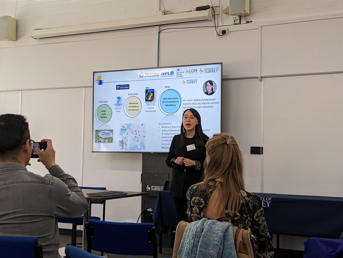 Our very own @TanSui_Ox presenting at the @RAEngNews visit yesterday. Find out more about her RAEng-funded fellowship with @NPL here:
surrey.ac.uk/news/materials…
#raeng #materialsresearch #universityofsurrey #npl