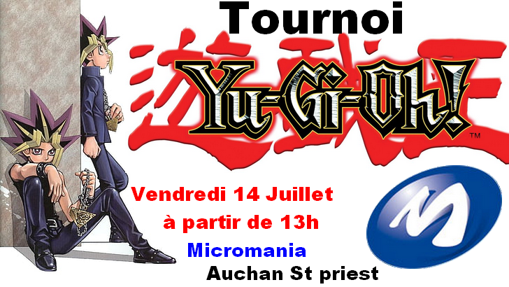 TestingameYT's tweet image. Bonjour à tous, Voici la troisième édition du tournoi Yu Gi Oh. Pour y participer, rien de plus simple, il vous suffit de vous inscrire sur le lien suivant : battlefy.com/tournoi-yu-gi-…
De nombreux lots sont à gagner !
A très bientôt !