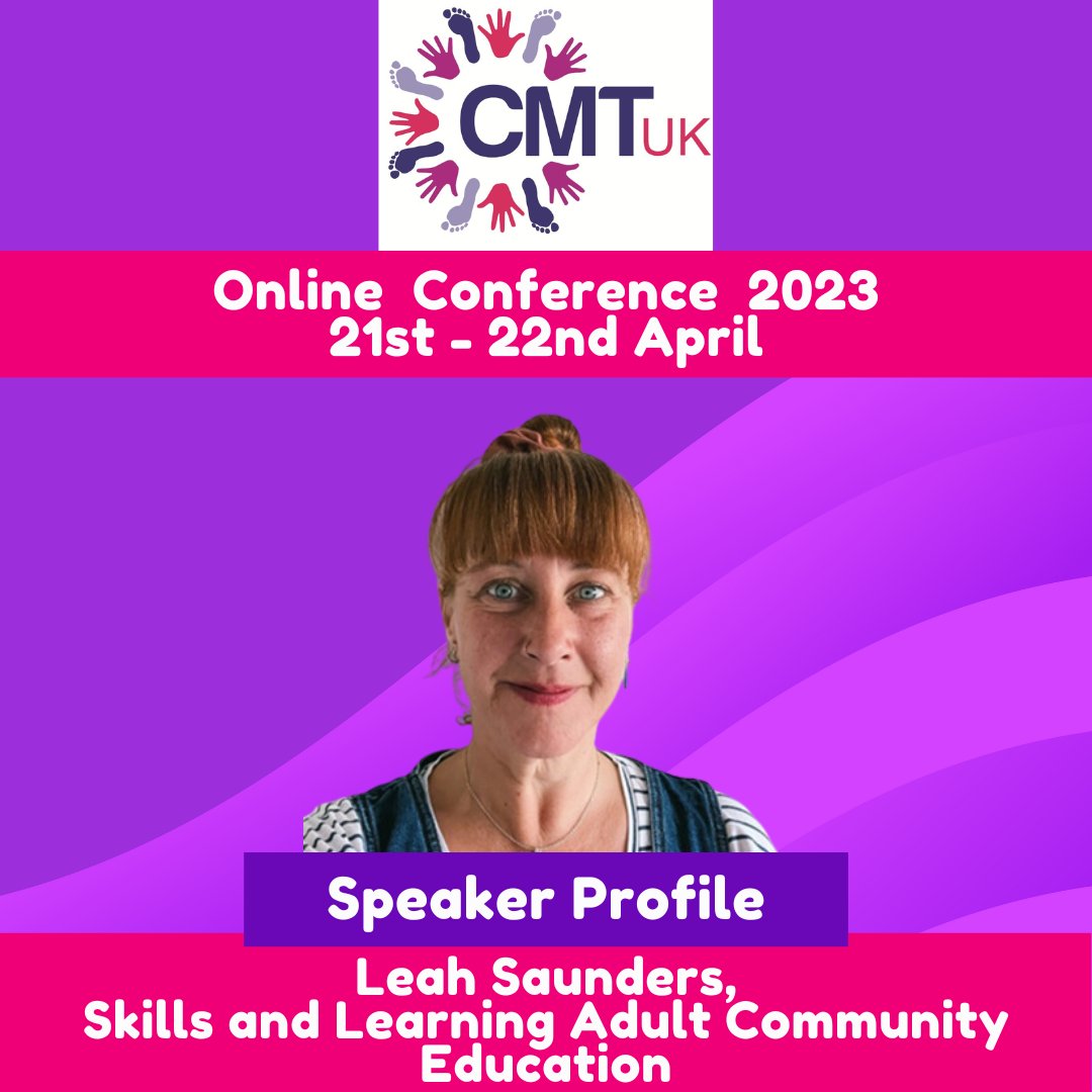 CMTUnitedKdom's tweet photo. Introducing Leah Saunders, who will be hosting a relaxing gentle movement and chair fitness session, as part of our #CMTUKConference2023 on Saturday 22nd April from 15.30-16.15 (BST).
More info + tickets: https://t.co/r1rxkwE2la
#charcotmarietooth #cmt #cmtaware https://t.co/027o2oG0Mr