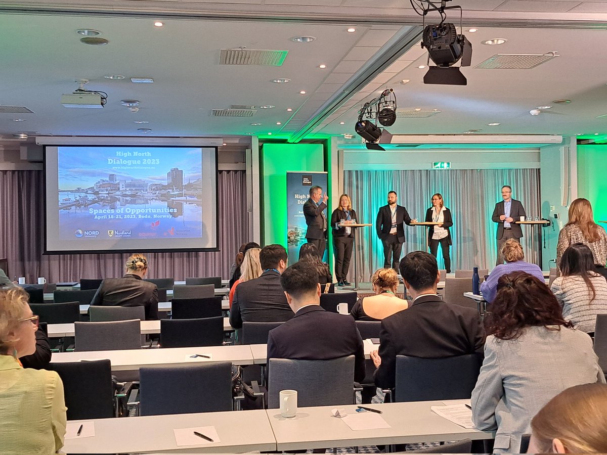 Highly intresting first Thursday's panel on space and satellites behind <a href="/Visitbodo/">Visit Bodø</a>, city of European capital of culture <a href="/bodo2024/">Bodø 2024</a> Legal regulation on space is lacking, surveillance on illigal fishing/vessels needed as well as more Norway/EU cooperation. <a href="/HNDialogue/">High North Dialogue</a> @HNCenter