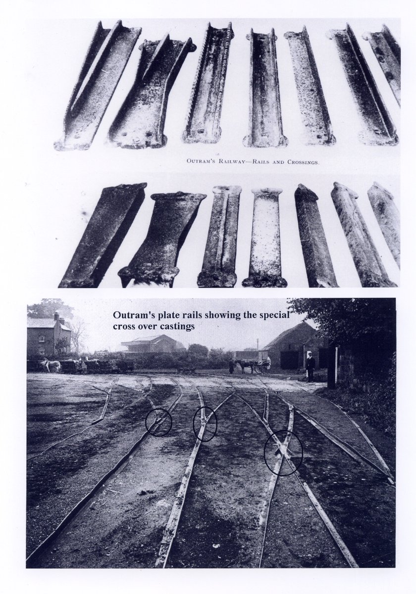 ButterleyTrust's tweet photo. A few photos-the keystone for #BenjaminOutram & Co. which was at the #ButterleyIronworks, Outram's plate #rails in situ & also several that used to be in the works yard. https://t.co/B1LjnBqV53