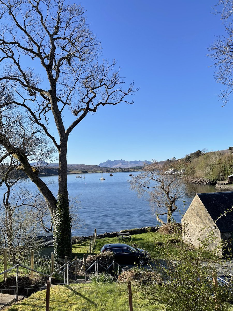 skyedrummajor's tweet photo. A spring morning overlooking Portree Bay and the Cuillins from Estates office 
@SGRPID
@ScotGovRural https://t.co/b28g1rSCHs